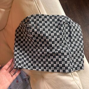 Checkered Black and White Tube Top